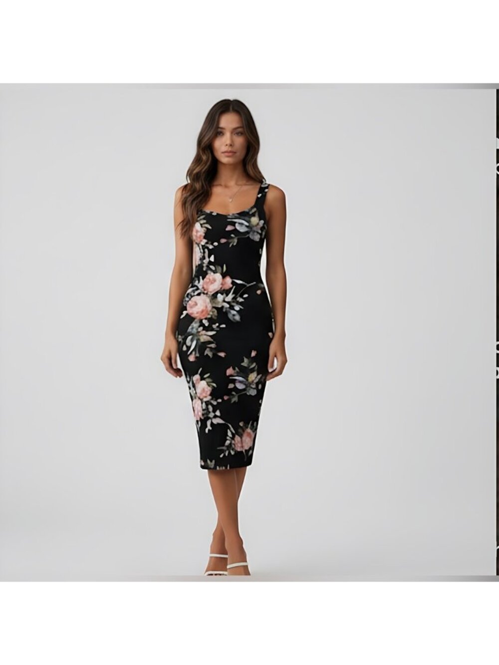 Boho Bodycon Floral Print Cami Dress